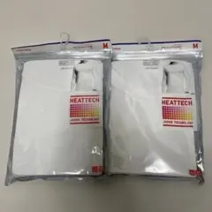 UNIQLO HEATTECH クルーネックT 九分袖 ホワイト M 2枚セット