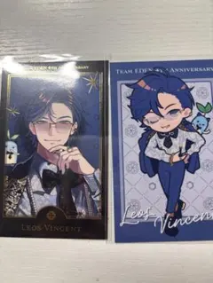 にじさんじ エデン組 4周年 チェキ風カード 箔押し レオス・ヴィンセント 2点