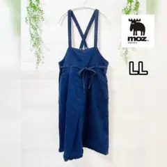 moz モズ デニム サロペットスカート ジャンパースカート LL大きいサイズ