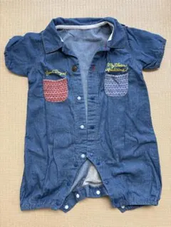 デニム風ロンパース 70-80cm