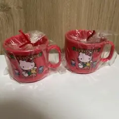 【2点セット】HELLO KITTY　ハローキティ　急須　コップ　レトロ　レア 2点セット】HELLO KITTY ハローキティ 急須 コップ レトロ レア