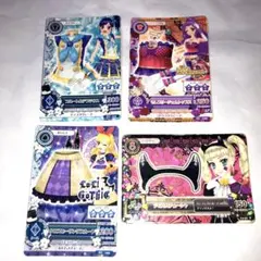 アイカツカード・星宮いちご・神崎美月・霧矢あおい・藤堂ユリカ