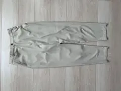 w closet ベージュスラックス ウエストゴム