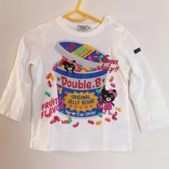 【人気】DOUBLE.B 長袖Tシャツ 90 ミキハウス ロンT