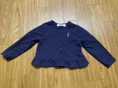 ムーノンノン　音符　カーディガン　ネイビー　100 お受験　幼児教室　冠婚葬祭