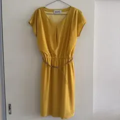 ROPE イエロー 半袖 ワンピース