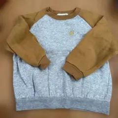 裏起毛ラグランスリーブトレーナー 100cm ペアマノン