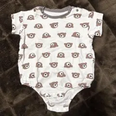 BREEZE クマ柄ロンパース 70