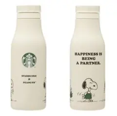 スターバックス スヌーピーステンレスロゴボトル オフホワイト
