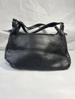 【美品】HIROFU ヒロフ　ワンショルダーバッグ　Hロゴ ブラック　レザー 未使用級✨HIROFU ヒロフ Hロゴ レザー ワンショルダーバッグ