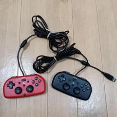 HORI ホリ PS4-099 PS4 コントローラー　赤 黒 2個セット