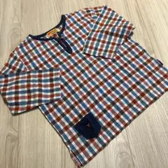 ミキハウス DOUBLE.B チェック柄長袖シャツ 130