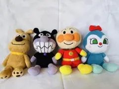 ぬいぐるみ 4体セット アンパンマン/バイキンマン/コキンちゃん/チーズ