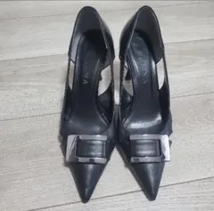 DAIANA ブラック ハイヒール 24.5cm