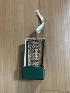 スターバックス ホリデー2023 オーナメント　タンブラー　ゴールド