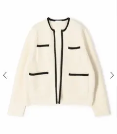 Ballsey 美品 ネイビー ジャージー ショートカーディガン - メルカリ
