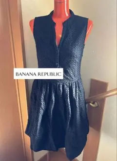 BANANA REPUBLIC ノースリーブワンピース　ブラック　サイズ0 XS