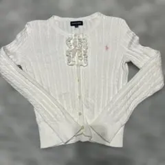 Ralph Lauren ホワイト カーディガン 140cm