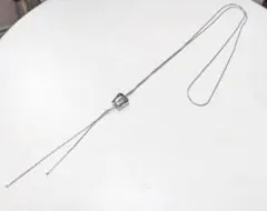 GU　スライドチェーンナローネックレス　シルバー