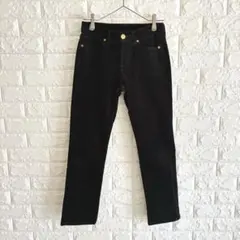 ユニクロ/コーデュロイパンツ/ストレート/61cm/M/ブラック