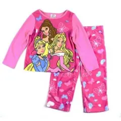 プリンセス フリース 長袖パジャマ 上下セット4Ｔ（3～4歳）
