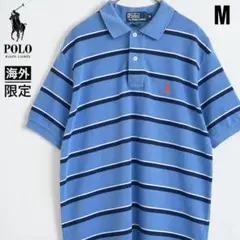 希少　ポロ　ラルフローレン　Ralph Lauren ボーダー ポロシャツ M