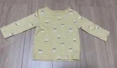 花柄イエロー長袖Tシャツ