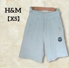 H&M【XS】エイチアンドエム 白 ショートパンツ カジュアル 部屋着