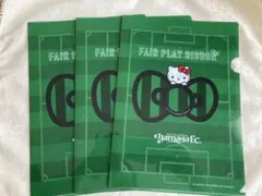 松本山雅FC 　ハローキティ　フェアプレーリボン　クリアファイル　3枚