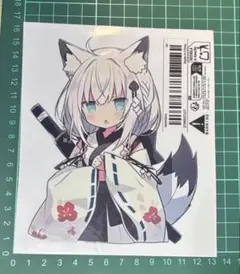 ホロライブ　白上フブキ　防水ステッカー