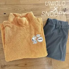【専用】スヌーピー フリースルームウェアセット　UNIQLO