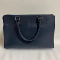 トフ＆ロードストーン 本革 ブリーフケース ビジネスバッグ ネイビー