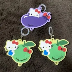 イオン　オリジナル　ジモトデザイン　ハローキティ　ラバーマスコット　3個