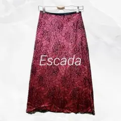 a1663 Escada 花柄レース マキシ丈スカート エレガント 上品シルク混のサムネイル