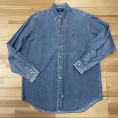 美品■ポロ ラルフローレン■デニムシャツ オーバーサイズ Lサイズ