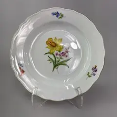 美品 マイセン Meissen ベーシックフラワー 三つ花 プレートのサムネイル