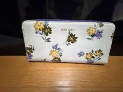 ROYAL PARTY 長財布 花柄 ラウンドファスナー