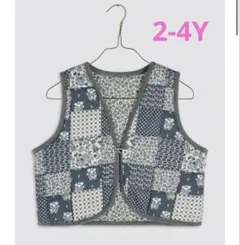 little cotton clothes リバーシブル パッチワークベスト