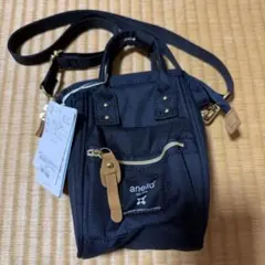 【新品未使用】アネロ ミニショルダーバッグ ネイビー