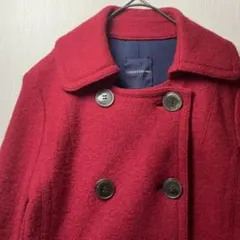 TOMORROWLAND ウールコート 赤 M 日本製 美品