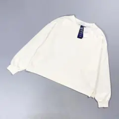 新品未使用 シンプリシテェ ピグメントプルオーバー 白 F*GD932