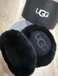 【UGG】シープスキン イヤーマフ　BLACK