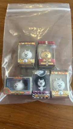 にゃんこ大戦争　フィギュア　チョコボックス　ネコ　金ネコ　キーホルダー　セット