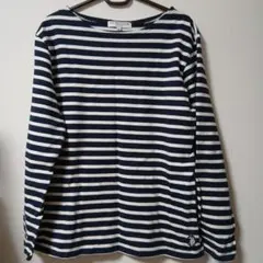 U.S.POLO ASSN ボーダー 長袖 Tシャツ M メンズ ロンTのサムネイル