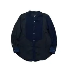 完売品 児島ジーンズ denim closet バンドカラーシャツ ドッキングのサムネイル