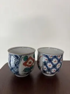 新品 湯呑み 2個セット 和食器 花柄 来客用 ペア 食器 ギフト