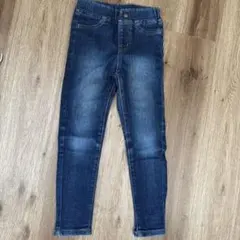 GU デニムダークブルー スリムフィット長ズボン