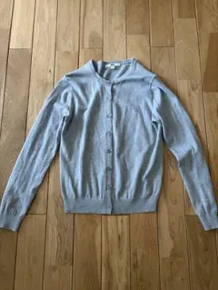 UNIQLO グレーカラー　UVカットクルーネックカーディガンＳサイズ