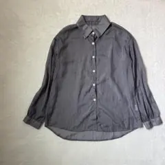シースルーシャツ 長袖シャツ レディース 【S】