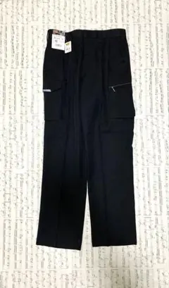 ワークマン　ビッグボーン商事　BM裏綿 カーゴパンツ　ブラック　ウエスト82